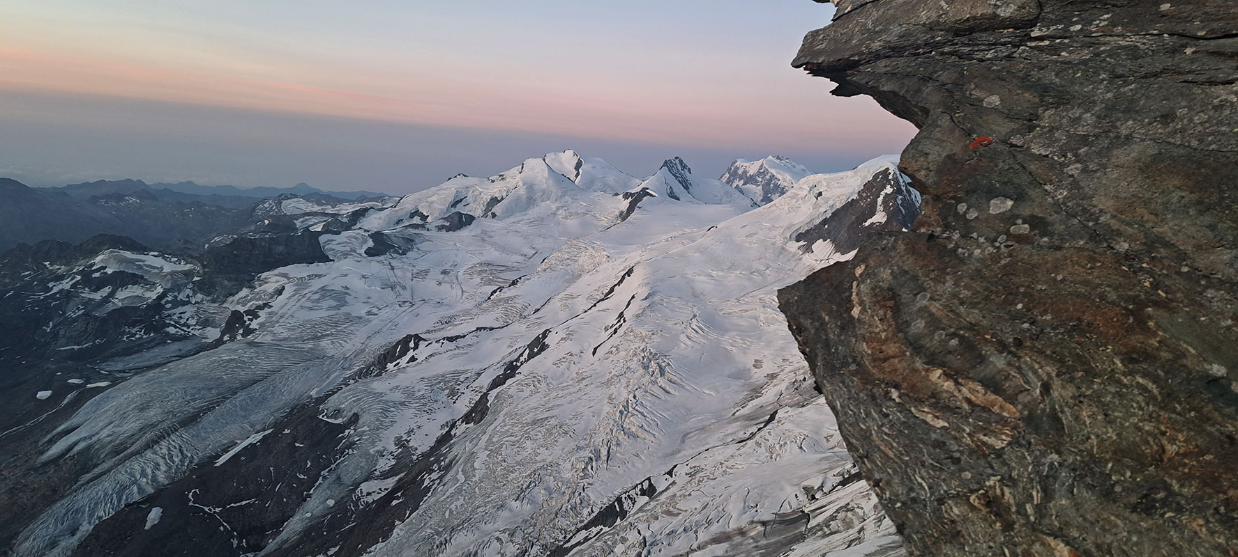 Wallis 2023: Hochtour zur Lenzspitze (Heiko Sthamer + Oliver Hartmann)