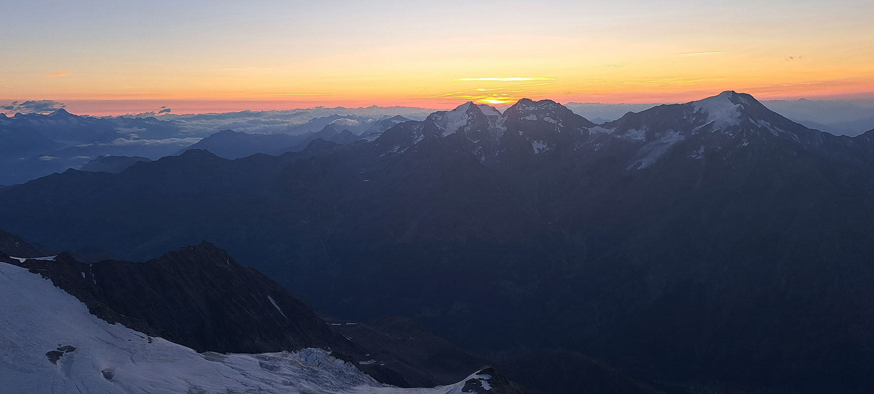 Wallis 2023: Hochtour zur Lenzspitze (Heiko Sthamer + Oliver Hartmann)