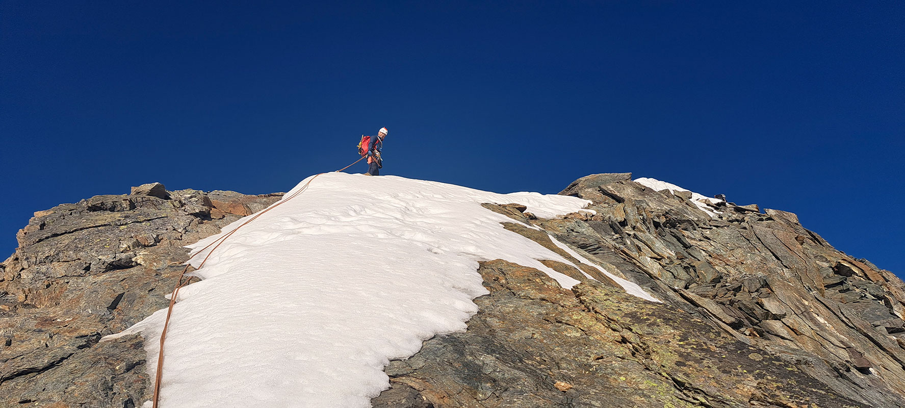 Wallis 2023: Hochtour zur Lenzspitze (Heiko Sthamer + Oliver Hartmann)