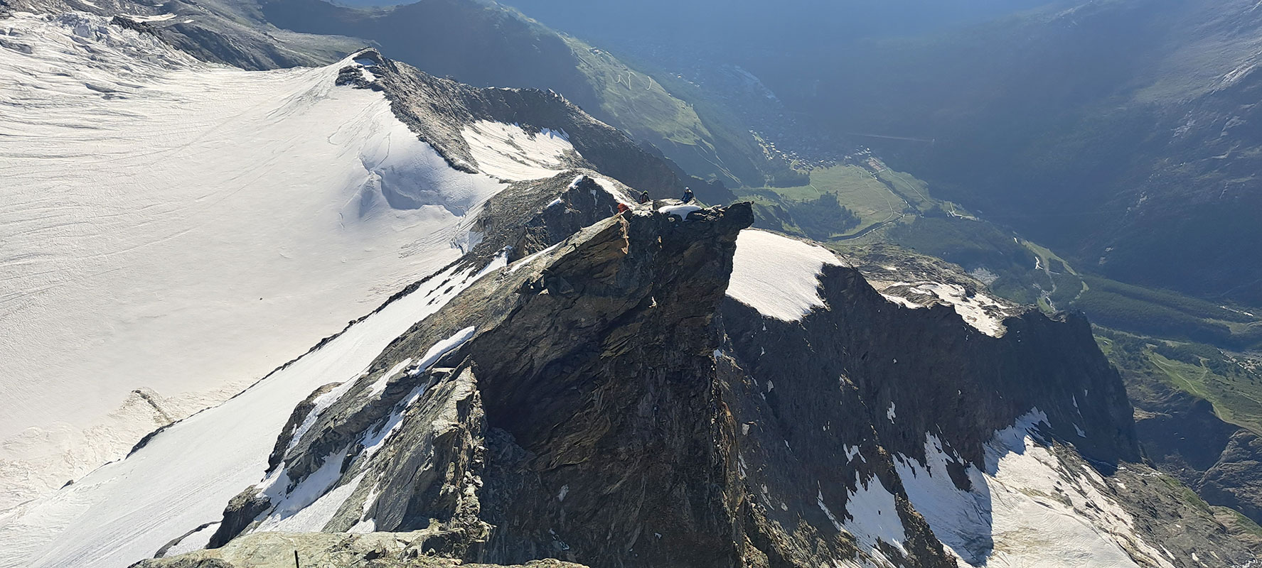 Wallis 2023: Hochtour zur Lenzspitze (Heiko Sthamer + Oliver Hartmann)