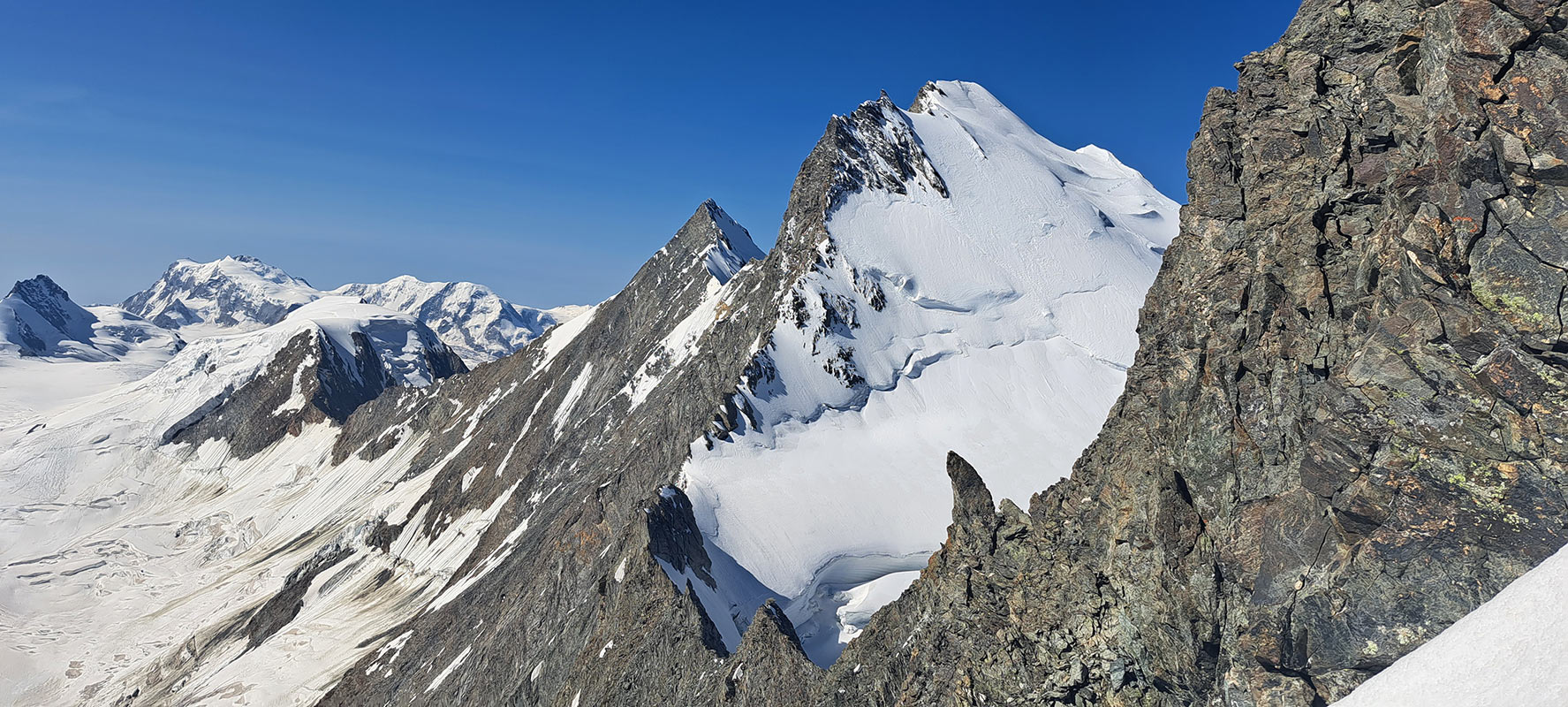 Wallis 2023: Hochtour zur Lenzspitze (Heiko Sthamer + Oliver Hartmann)