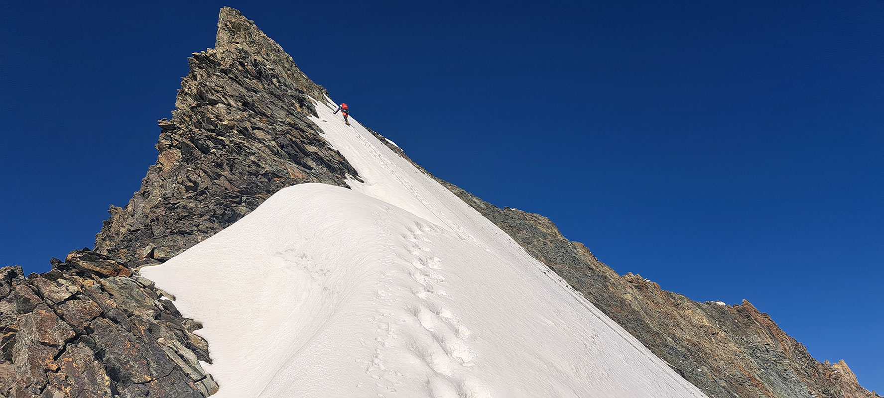 Wallis 2023: Hochtour zur Lenzspitze (Heiko Sthamer + Oliver Hartmann)