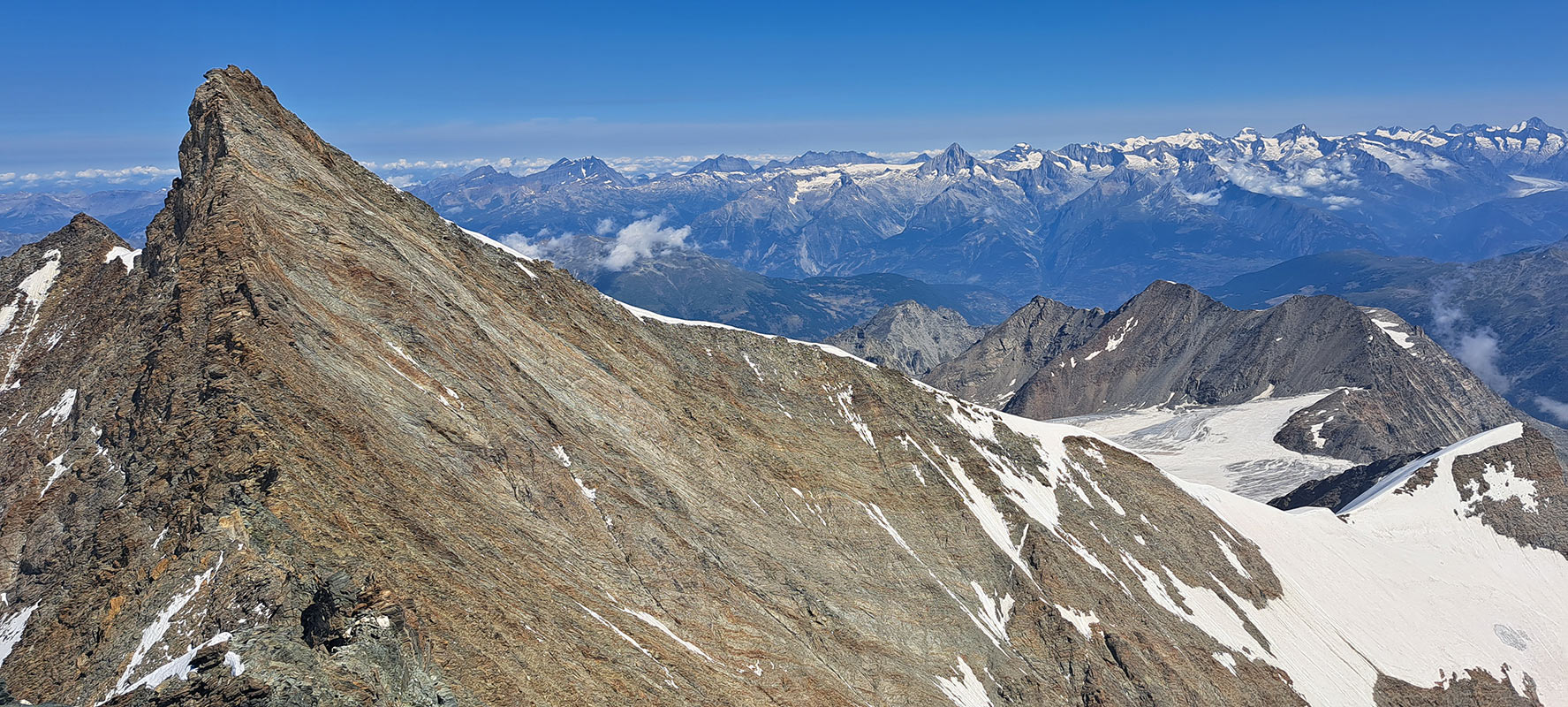 Wallis 2023: Hochtour zur Lenzspitze (Heiko Sthamer + Oliver Hartmann)