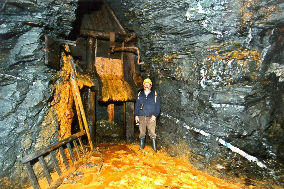 Schiefergrube Lehesten, Sohle 577 m (Foto: Werner Liebeskind, Lehesten)