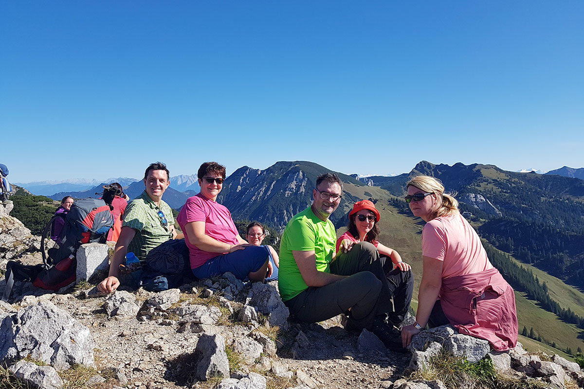 2021 Rund um den Spitzing-See: Jägerkamp-Gipfel (Foto: Beate Bähr)