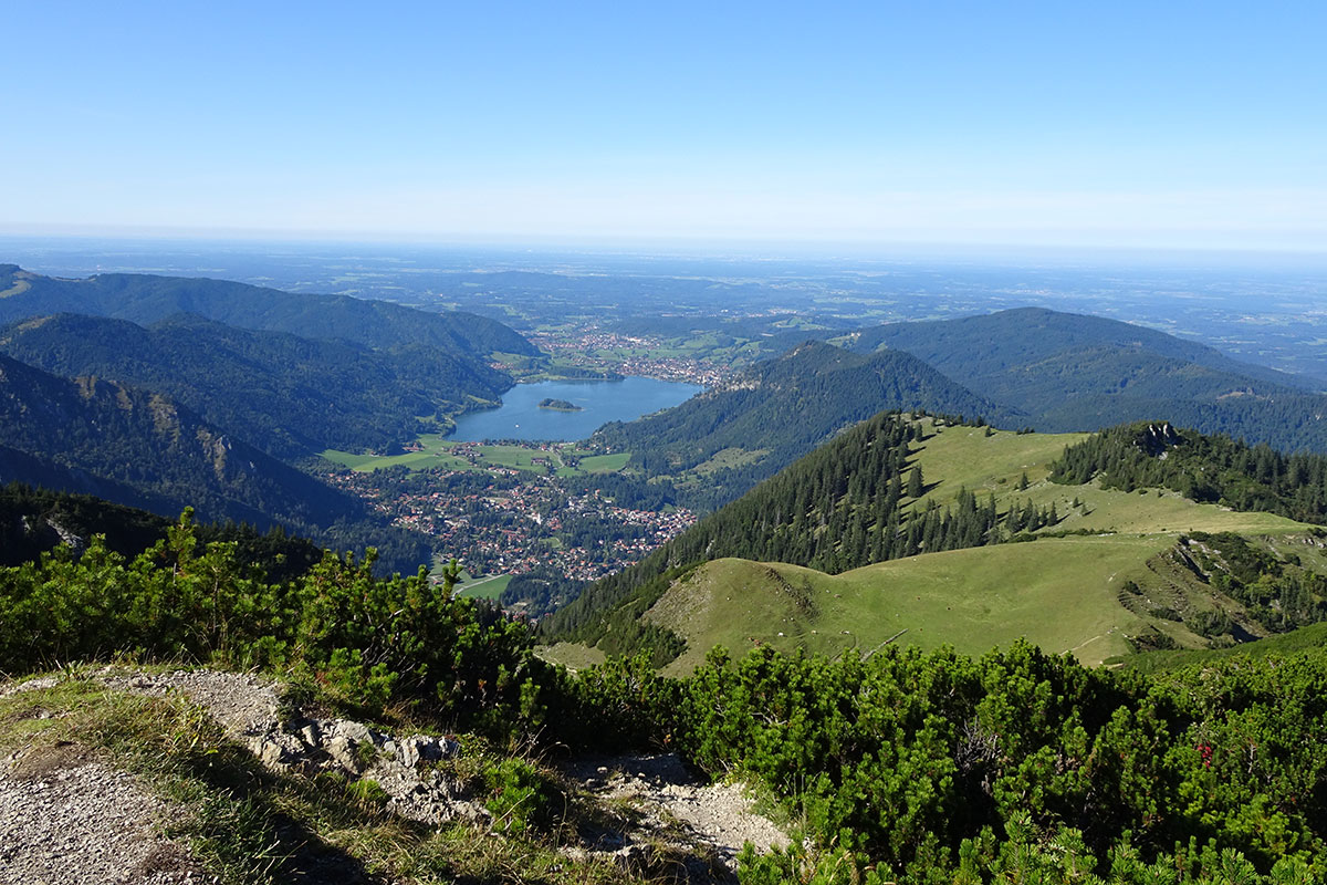2021 Rund um den Spitzing-See: Blick auf den Schliersee (Foto: Beate Bähr)
